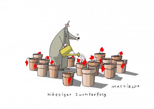 Cartoon: 1.Mai (medium) by Mattiello tagged erster,mai,arbeiterbewegung,rote,fahnen,tag,der,arbeit,gewerkschaften,wirtschaftskrise,finanzkrise