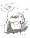 Cartoon: Vögel (small) by Mattiello tagged mann,frau,restaurant,redewendungen