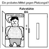 Cartoon: So einfach ist das (small) by Edzard von Keitz tagged ein,probates,mittel,gegen,platzangst,einfach,abnehmen,fahrstuhl,dicker,mann,klaustrophobie