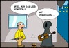 Cartoon: Straßenmusiker (small) by sinnfrei-cartoons tagged gitarre tod rentner lied