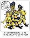 Cartoon: Mignottocrazia (small) by yalisanda tagged berlusconi gasparri veronica bondi tremonti naomi mignottocrazia parlamento europeo branco porno irony sarcasm