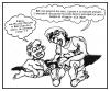 Cartoon: The psycho-thriller (small) by yalisanda tagged berlusconi mickymouse politics satira italy cartoon comics irony psycho thriller father son