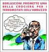 Cartoon: Una bella crociera (small) by yalisanda tagged crociera italy italia berlusconi maroni abruzzo barcone libia politic satira comics irony