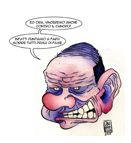 Cartoon: promesse elettorali (medium) by OniBaka tagged berlusconi