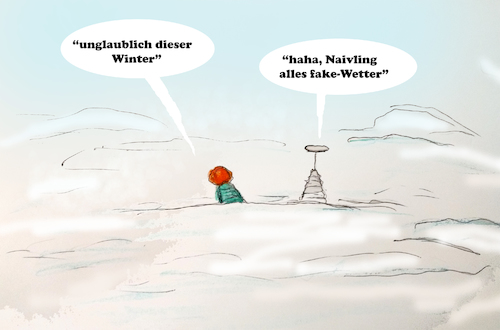 Cartoon: deutschland ein wintermärchen (medium) by ab tagged winter,eis,schnee,deutschland