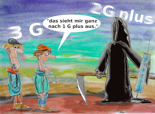 Cartoon: gevatter (medium) by ab tagged corona,regeln,bayern,tod,ende