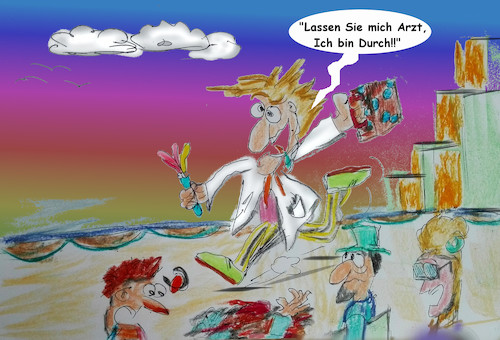 Cartoon: hilfe kommt (medium) by ab tagged doktor,hilfe,unfall