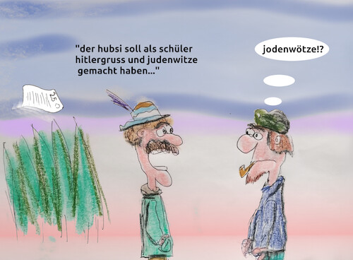Cartoon: jugend (medium) by ab tagged deutschland,bayern,wahl,fw,csu,söder,hubert,aiwanger,schule