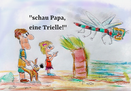 Cartoon: neues wissen (medium) by ab tagged deutschland,wahl,insekt,kind,natur