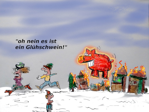 Cartoon: weihnachtsmarkt-terror (medium) by ab tagged weihnacht,märkte,advent,glühwein,pink,floyd