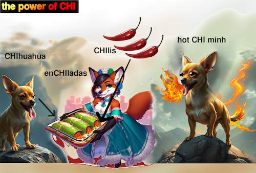 Cartoon: welt der wunder (medium) by ab tagged spirit,energy,energie,hot,chi,chili,dog,food,essen