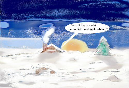 Cartoon: winterwetter (medium) by ab tagged winter,deutschland,bayern,klimawandel,schnee,weihnachten,kälte