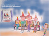 Cartoon: 4. advent (small) by ab tagged weihnachten,advent,kerze,familie