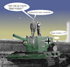 Cartoon: der neue (small) by ab tagged deutschland,bundeswehr,verteidigung,minister,waffen,panzer,schrott,soldaten