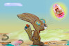 Cartoon: easter magic (small) by ab tagged easter,ostern,rabbit,osterhase,egg,osterei