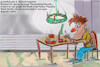 Cartoon: ernährung (small) by ab tagged weihnachten,essen,trinken,diät