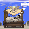 Cartoon: frohnleichnam (small) by ab tagged bayern,feiertag,tod,kirche,prozession,bier
