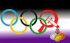 Cartoon: ioc (small) by ab tagged olympische,spiele,ioc,urteil,cas,bach