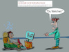 Cartoon: kinder heute (small) by ab tagged umwelt,plastik,mikro,kinder,jugend,gesundheit
