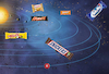 Cartoon: kindersonnensystem (small) by ab tagged sonnensystem,solar,universum,planeten,süssigkeiten,schokolade,umlaufbahn