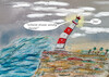 Cartoon: küstenpalaver (small) by ab tagged deutschland,norden,küste,sturm,orkan