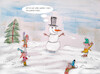 Cartoon: schneesymbol (small) by ab tagged winter,schnee,schneemann,kinder