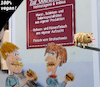 Cartoon: veggie wunder (small) by ab tagged fleisch,schwein,essen,burger,stroh,vegan,fleischlos,begriff,nahrung