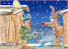Cartoon: xmas miracle (small) by ab tagged xmas,christmas,market,weihnachtsmarkt,grog,glühwein,reindeer,drinking,drunk,man