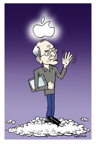Cartoon: R.I.P. Steve Jobs (medium) by Tufan Selcuk tagged steve,jobs,apple