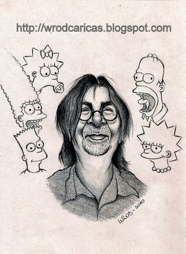 Cartoon: Matt Groening (medium) by WROD tagged matt,groening,the,simpsons,futurama
