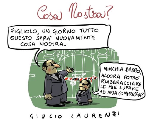 Cartoon: Cosa Nostra (medium) by Giulio Laurenzi tagged cosa,nostra,mafia