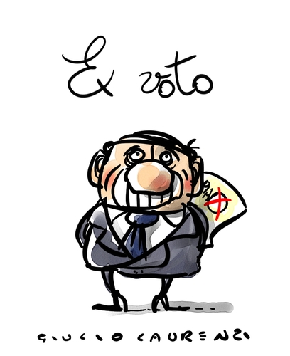 Cartoon: Ex Voto (medium) by Giulio Laurenzi tagged ex,voto,berlusconi,italy