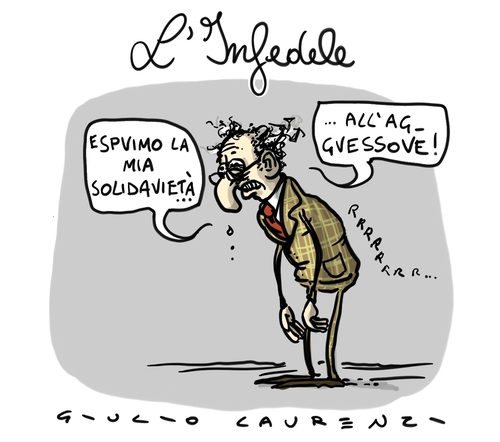 Cartoon: L Infedele (medium) by Giulio Laurenzi tagged infedele