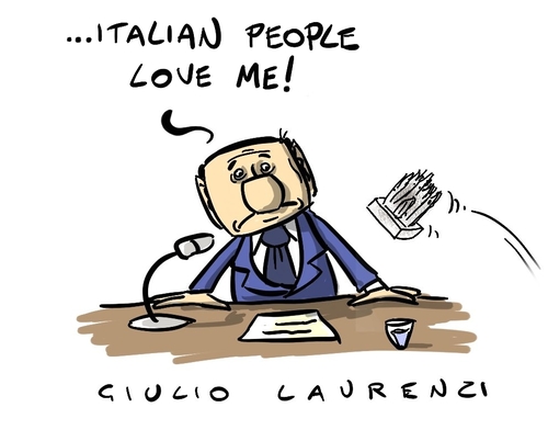 Cartoon: Love (medium) by Giulio Laurenzi tagged berlusconi