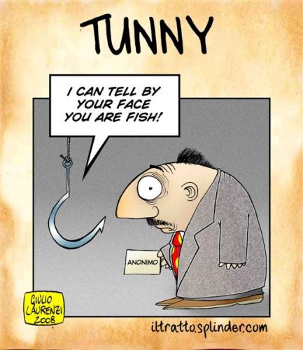 Cartoon: Tunny (medium) by Giulio Laurenzi tagged joke