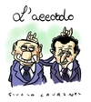 Cartoon: Accordo (small) by Giulio Laurenzi tagged berlusconi,sarkozy,schengen,italia,francia