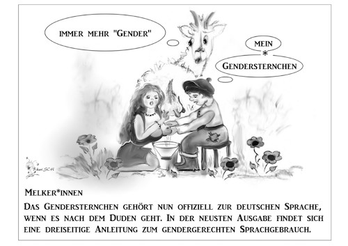 Cartoon: Der neue Duden - 28. Auflage (medium) by BES tagged 