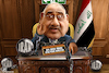 Cartoon: Chained to the desk (small) by Bart van Leeuwen tagged adil,abdul,mahdi,prime,minister,revolution,iran,iraq,step,down