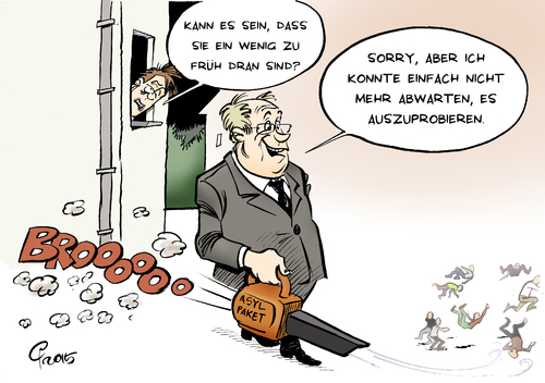 Cartoon: Asylpaket (medium) by Paolo Calleri tagged calleri,paolo,cartoon,karikatur,merkel,angela,bundeskanzlerin,aussengrenzen,asylantraege,ablehnung,willkommenskultur,kriegsfluechtlinge,not,armut,wirtschaftsfluechtlinge,asylrecht,asylpaket,fluechtlinge,asyl,eu,deutschland,deutschland,eu,asyl,fluechtlinge,asylpaket,asylrecht,wirtschaftsfluechtlinge,armut,not,kriegsfluechtlinge,willkommenskultur,ablehnung,asylantraege,aussengrenzen,bundeskanzlerin,angela,merkel,karikatur,cartoon,paolo,calleri