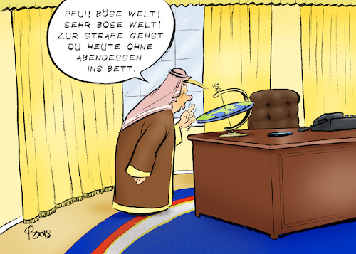 Cartoon: Böse Welt (medium) by Paolo Calleri tagged usa,welt,us,praesident,donald,trump,mord,mordfall,saudi,arabien,botschaft,tuerkei,kournalist,journalismus,presse,pressefreiheit,schuld,kronprinz,karikatur,cartoon,paolo,calleri,usa,welt,us,praesident,donald,trump,mord,mordfall,saudi,arabien,botschaft,tuerkei,kournalist,journalismus,presse,pressefreiheit,schuld,kronprinz,karikatur,cartoon,paolo,calleri