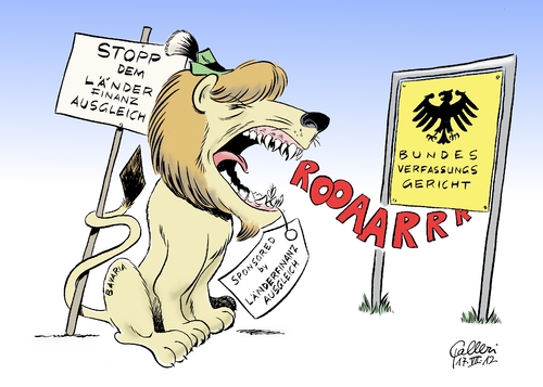 Cartoon: Brüller (medium) by Paolo Calleri tagged bayern,ministerpräsident,seehofer,länder,länderfinanzausgleich,verfassungsklage,transfersystem,geberländer,nehmerländer,bundesverfassungsgericht,finanzausgleich,landtagswahlkampf,klageschrift,umverteilung,solidarität,bayern,ministerpräsident,seehofer,länder,verfassungsklage,klageschrift,bundesverfassungsgericht