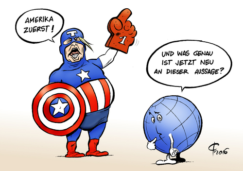 Cartoon: Captain America (medium) by Paolo Calleri tagged calleri,paolo,cartoon,karikatur,aussenpolitik,agenda,isolation,america,amerika,leitsatz,trump,donald,unternehmer,republikaner,kandidatur,praesidentschaft,vorwahlkampf,usa,usa,vorwahlkampf,praesidentschaft,kandidatur,republikaner,unternehmer,donald,trump,leitsatz,amerika,america,isolation,agenda,aussenpolitik,karikatur,cartoon,paolo,calleri