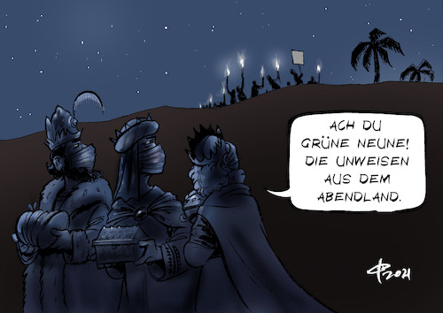 Cartoon: Corona-Weihnachten 2021 (medium) by Paolo Calleri tagged welt,eu,deutschland,pandemie,corona,weihnachten,religion,christentum,brauch,tradition,morgenland,weise,heilige,drei,koenige,radikalisierung,demonstrationen,impfungen,impfgegner,impfquote,gewalt,fackeln,aufmaersche,bedrohung,covid,infektionen,omikron,gesundheit,wissenschaft,verschwoerungstheoretiker,karikatur,cartoon,paolo,calleri,welt,eu,deutschland,pandemie,corona,weihnachten,religion,christentum,brauch,tradition,morgenland,weise,heilige,drei,koenige,radikalisierung,demonstrationen,impfungen,impfgegner,impfquote,gewalt,fackeln,aufmaersche,bedrohung,covid,infektionen,omikron,gesundheit,wissenschaft,verschwoerungstheoretiker,karikatur,cartoon,paolo,calleri