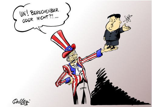 Cartoon: ...das ist hier die Frage (medium) by Paolo Calleri tagged calleri,paolo,karikatur,politik,kriegeszustand,provokationen,atomwaffenprogramm,atombombe,atomreaktor,atom,kriegsgefahr,un,jong,kim,drohungen,kriegsdrohungen,washington,usa,pjoengjang,nordkorea,nordkorea,pjoengjang,usa,washington,kriegsdrohungen,drohungen,kim,jong,un,kriegsgefahr,atom,atomreaktor,atombombe,atomwaffenprogramm,provokationen,kriegeszustand,politik,karikatur,paolo,calleri