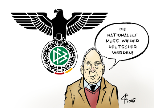 Cartoon: Deutsche Nationalelf (medium) by Paolo Calleri tagged deutschland,parteien,afd,alternative,fuer,alexander,gauland,fussball,dfb,sport,multikulti,migrationshintergrund,spieler,karikatur,cartoon,paolo,calleri,deutschland,parteien,afd,alternative,fuer,alexander,gauland,fussball,dfb,sport,multikulti,migrationshintergrund,spieler,karikatur,cartoon,paolo,calleri