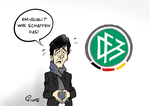 Cartoon: EM-Quali (medium) by Paolo Calleri tagged eu,deutschland,sport,fussball,em,europameisterschaft,qualifikation,frankreich,2016,dfb,jogi,loew,irland,nationalmannschaft,karikatur,cartoon,paolo,calleri,eu,deutschland,sport,fussball,em,europameisterschaft,qualifikation,frankreich,2016,dfb,jogi,loew,irland,nationalmannschaft,karikatur,cartoon,paolo,calleri