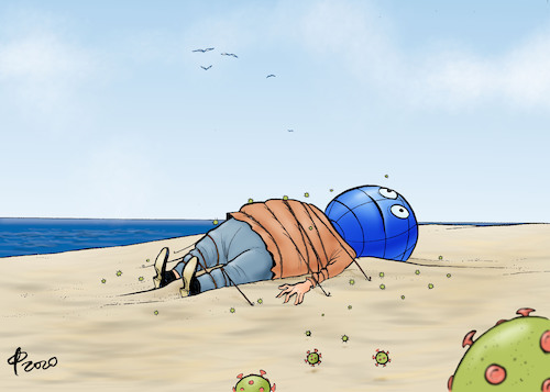 Cartoon: Gulliver (medium) by Paolo Calleri tagged welt,eu,europa,usa,china,italien,corona,virus,coronavirus,ansteckungen,wirtschaft,reisen,schliesungen,grosveranstaltungen,schulen,kitas,arbeit,homeoffice,einreisen,karikatur,cartoon,paolo,calleri,welt,eu,europa,usa,china,italien,corona,virus,coronavirus,ansteckungen,wirtschaft,reisen,schliesungen,grosveranstaltungen,schulen,kitas,arbeit,homeoffice,einreisen,karikatur,cartoon,paolo,calleri