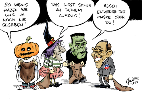 Cartoon: Halloween 2013 (medium) by Paolo Calleri tagged usa,eu,deutschland,präsident,barack,obama,verbündete,geheimdienste,spionage,nsa,prism,spähaffäre,whistleblower,edward,snowden,vertrauen,telekommunikation,internet,handy,angela,merkel,karikatur,paolo,calleri,usa,eu,deutschland,präsident,barack,obama,verbündete,geheimdienste,spionage,nsa,prism,spähaffäre,whistleblower,edward,snowden,vertrauen,telekommunikation,internet,handy,angela,merkel,karikatur,paolo,calleri