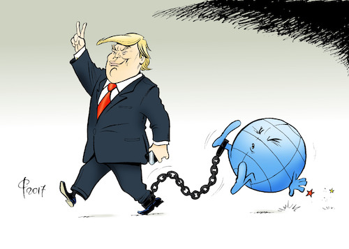 Cartoon: Klotz am Bein (medium) by Paolo Calleri tagged usa,wahlen,donald,trump,republikaner,unternehmer,praesident,us,45,eid,vereidigung,amtsantritt,amtseinfuehrung,konflikte,welt,washington,weisses,haus,immigration,wirtschaft,protektionismus,populismus,karikatur,cartoon,paolo,calleri,usa,wahlen,donald,trump,republikaner,unternehmer,praesident,us,45,eid,vereidigung,amtsantritt,amtseinfuehrung,konflikte,welt,washington,weisses,haus,immigration,wirtschaft,protektionismus,populismus,karikatur,cartoon,paolo,calleri