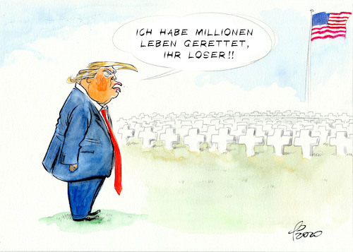 Cartoon: Lebensretter Trump (medium) by Paolo Calleri tagged usa,vereinigte,staaten,potus,praesident,donald,trump,corona,tote,covid,19,lob,infektionen,neuinfektionen,wahlkampf,praesidentschaftswahlen,republikaner,wirtschaft,arbeit,soziales,gesellschaft,karikatur,cartoon,paolo,calleri,usa,vereinigte,staaten,potus,praesident,donald,trump,corona,tote,covid,19,lob,infektionen,neuinfektionen,wahlkampf,praesidentschaftswahlen,republikaner,wirtschaft,arbeit,soziales,gesellschaft,karikatur,cartoon,paolo,calleri